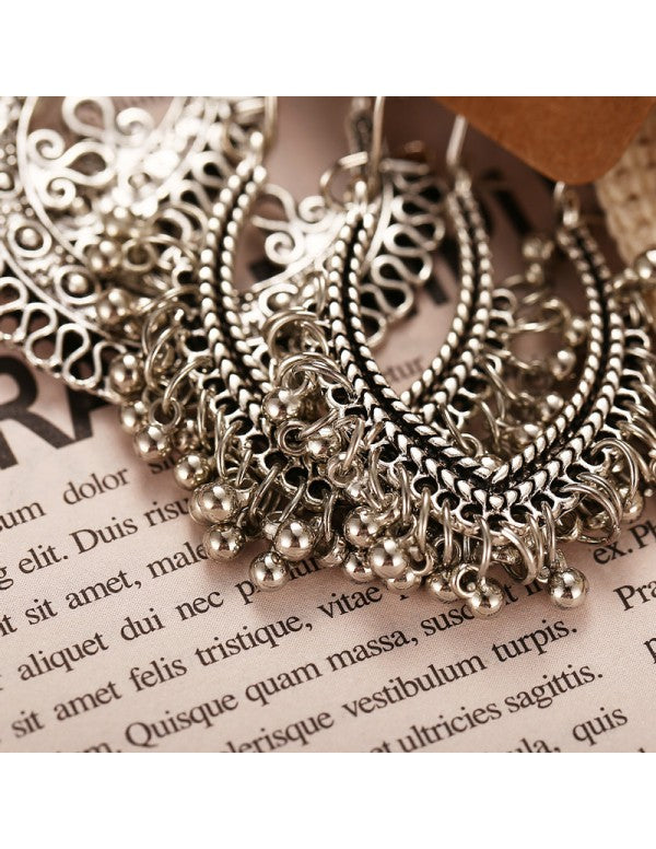 Trendy Oxidized German Silver Plated 6 Pair of Earrings For Women/Girls